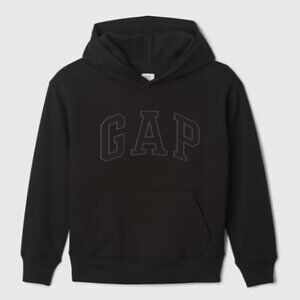 Gap Kids Black Monotone Logo Hoodie Sweatshirt. Size XL (12)